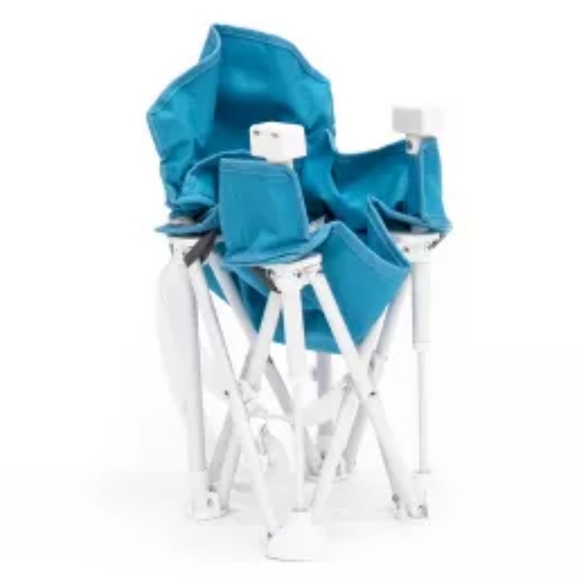 NEW Regalo Portable Unisex Multi-Functional Booster Seat w/Attachable Tray, Aqua - Picture 3 of 16